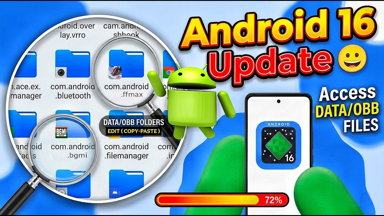 How to Access Data & OBB Folder on Android 16 | Access Data/OBB Files After Android 16 Update