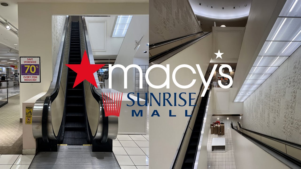 Final Ride! OTIS Single-File Escalators - Macy's Men's & Home, Sunrise Mall - Citrus Heights, CA