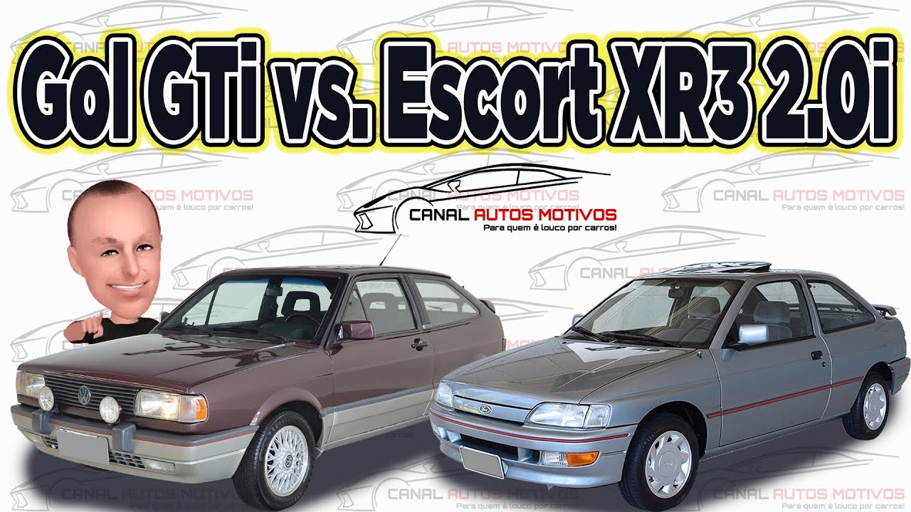 Gol GTi vs Escort XR3 - AutoLatina - Gol GTi quadrado - XR3 2.0i 1994