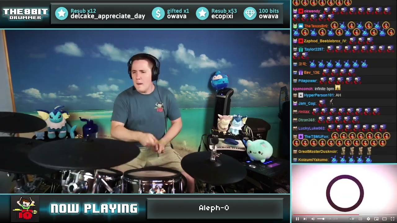 The8BitDrummer plays Aleph-0 (ℵ0) by LeaF