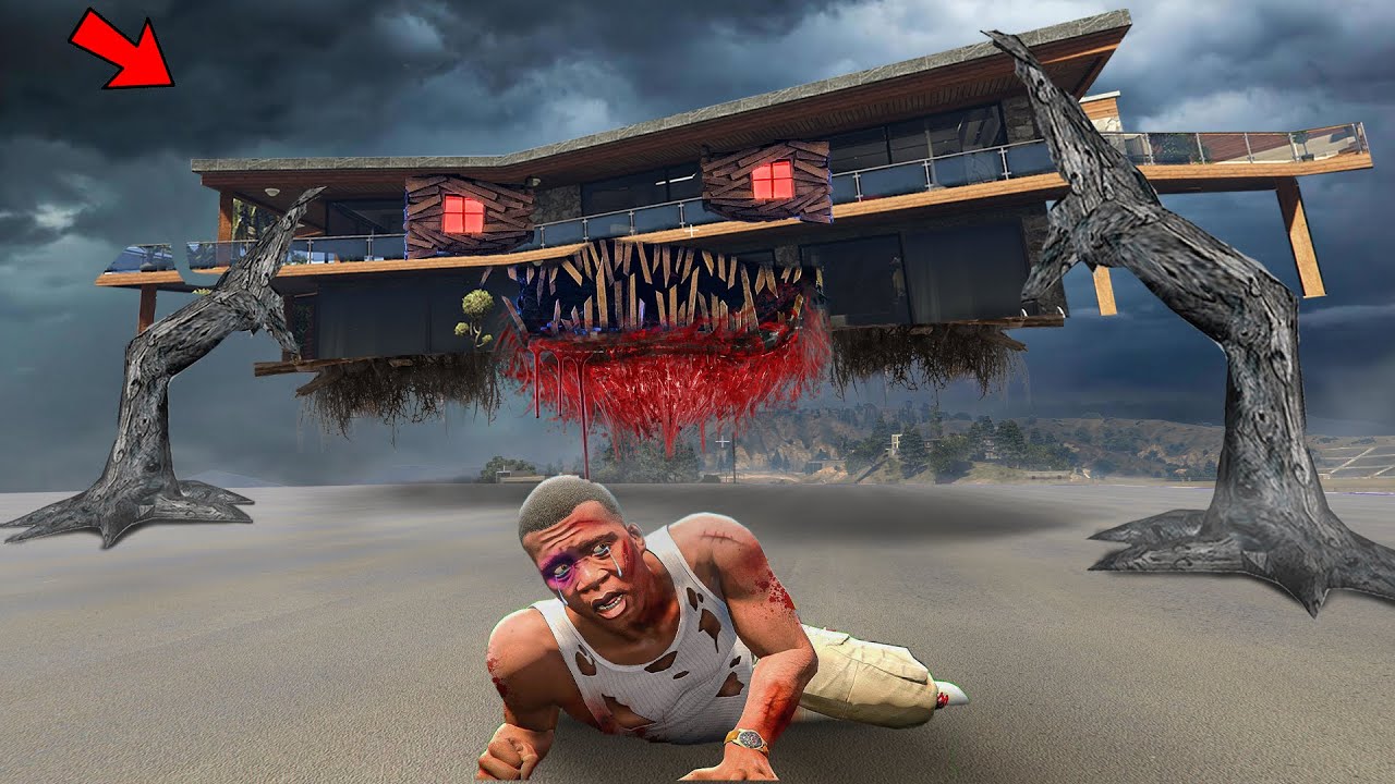 Franklin & Shinchan Trapped By Cursed House in GTA 5