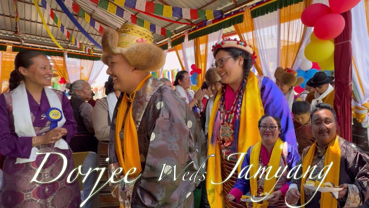 Wedding of Ngawang Dorjee & Jamyang Choezom 💍|| Tibetan vlogger || #love tibetanvloger  #tibetans 