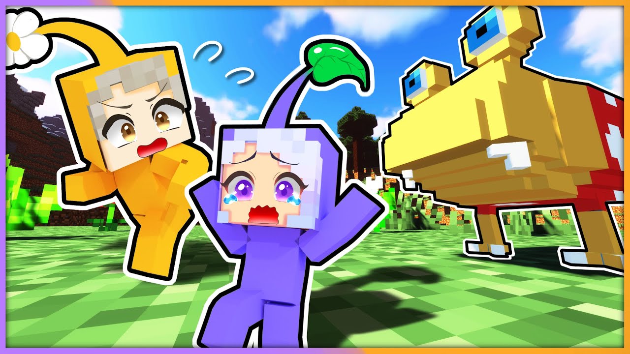 ピクミンになっちゃった！？最強のピクミンコンビとして戦うマインクラフト！？🌻🥕【 マイクラ / まいくら / Minecraft 】【ぱちしえ🌞🌙】