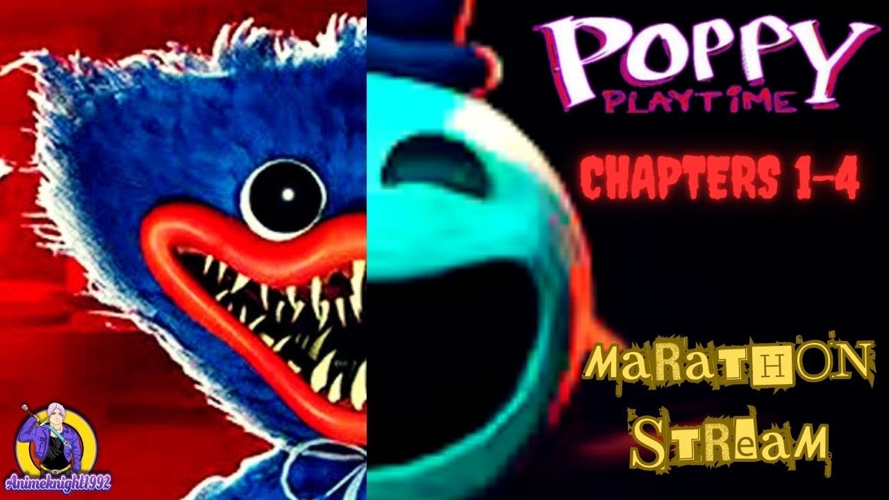 LIVE MARATHON: Poppy Playtime 1-4 (Chapter 5 THURSDAY)