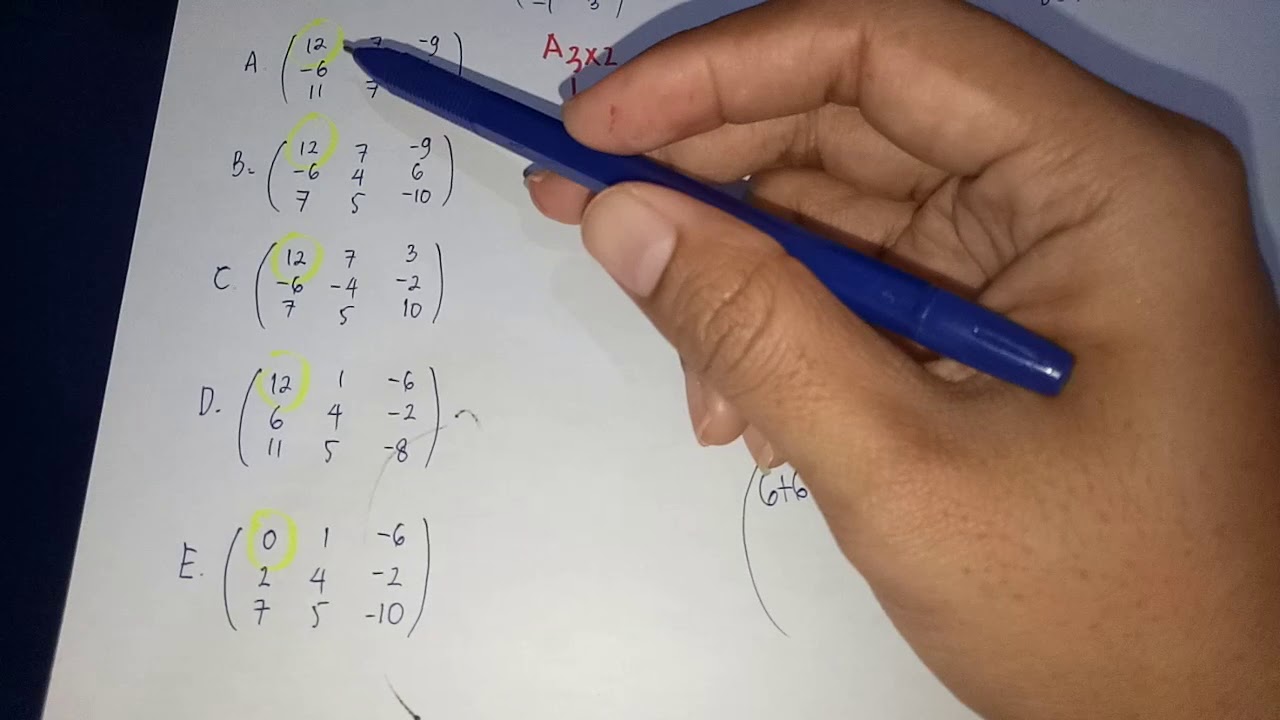 Cara Cepat Perkalian Matriks dgn Matriks di Soal PG