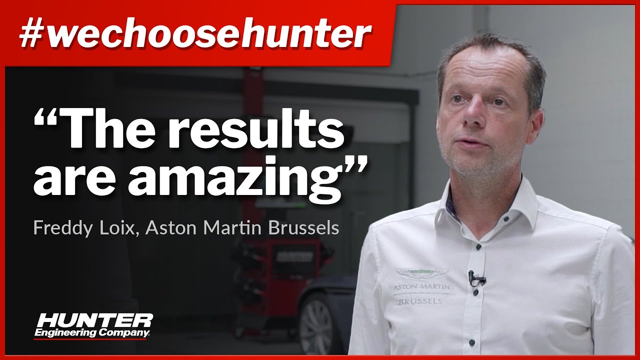 Hunter equipment provides “amazing results” for Aston Martin Brussels