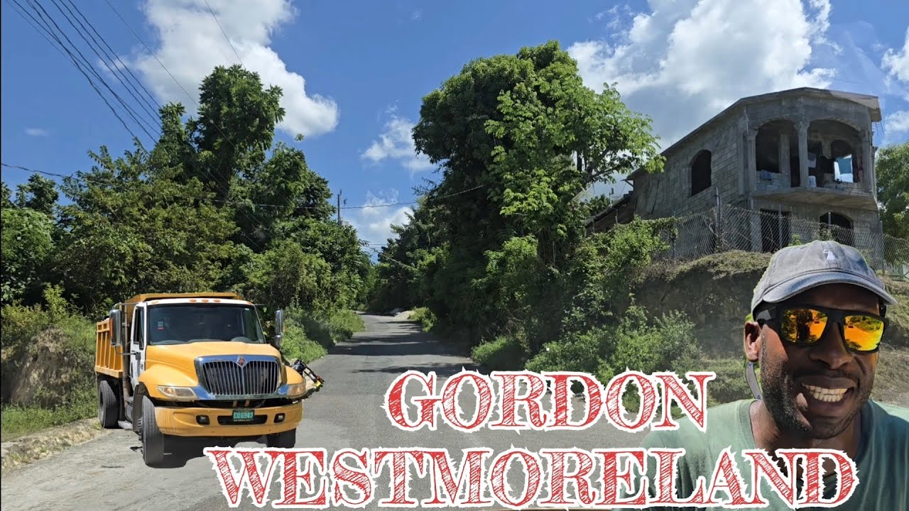 GORDON WESTMORELAND,  BEAUTIFUL SCENERY,  VERY STEEEP HILL, JAMAICA 🇯🇲 SETTINGS #trending 