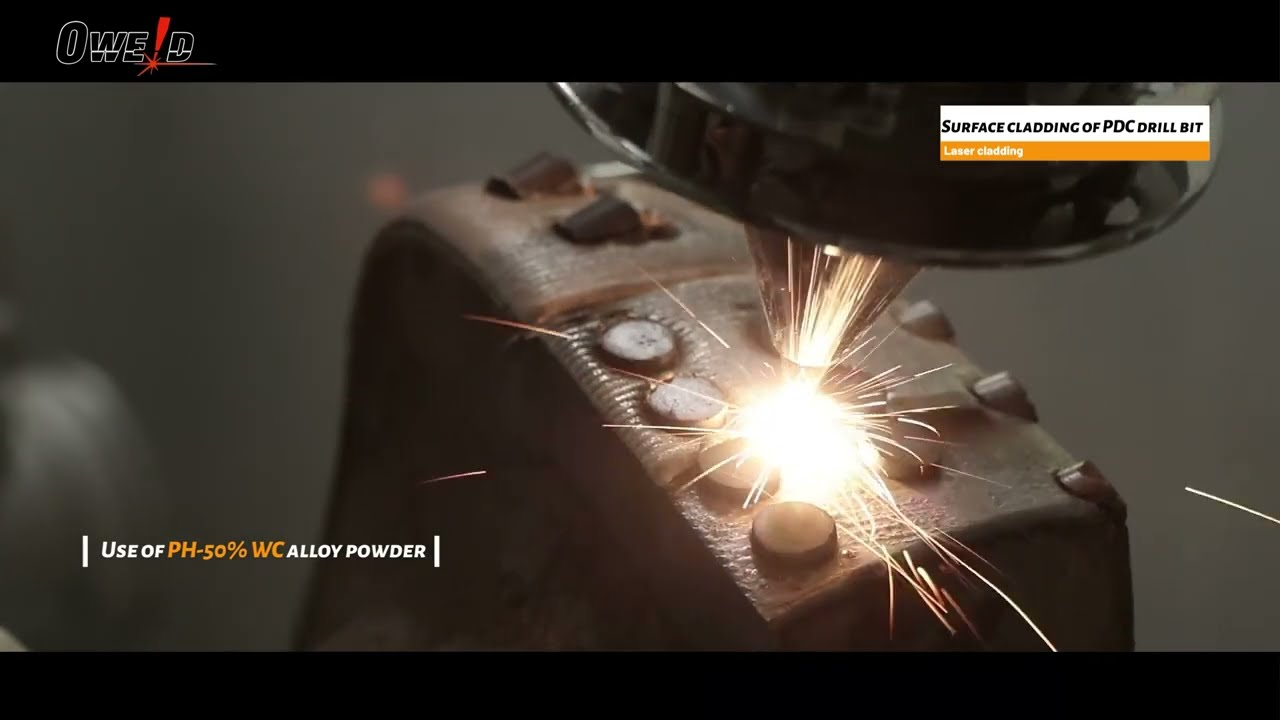 Laser cladding&mdash;Surface cladding of PDC drill bit#cladding #weldingmachine #welder #laser