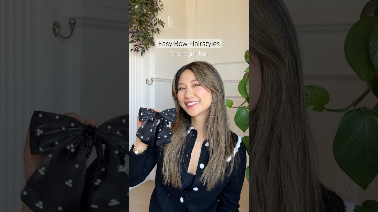 3 EASY BOW HAIRSTYLES FOR STRAIGHT HAIR