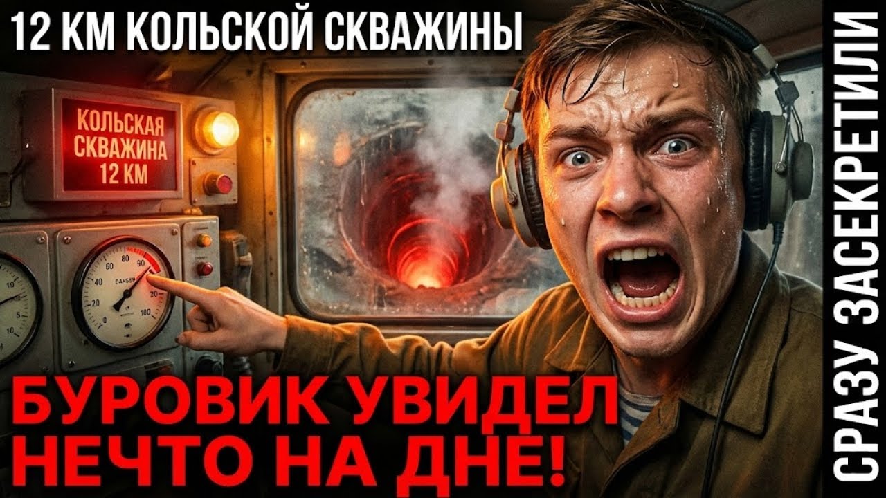 12 км под землёй: советские буровики нашли НЕЧТО, и это сразу засекретили