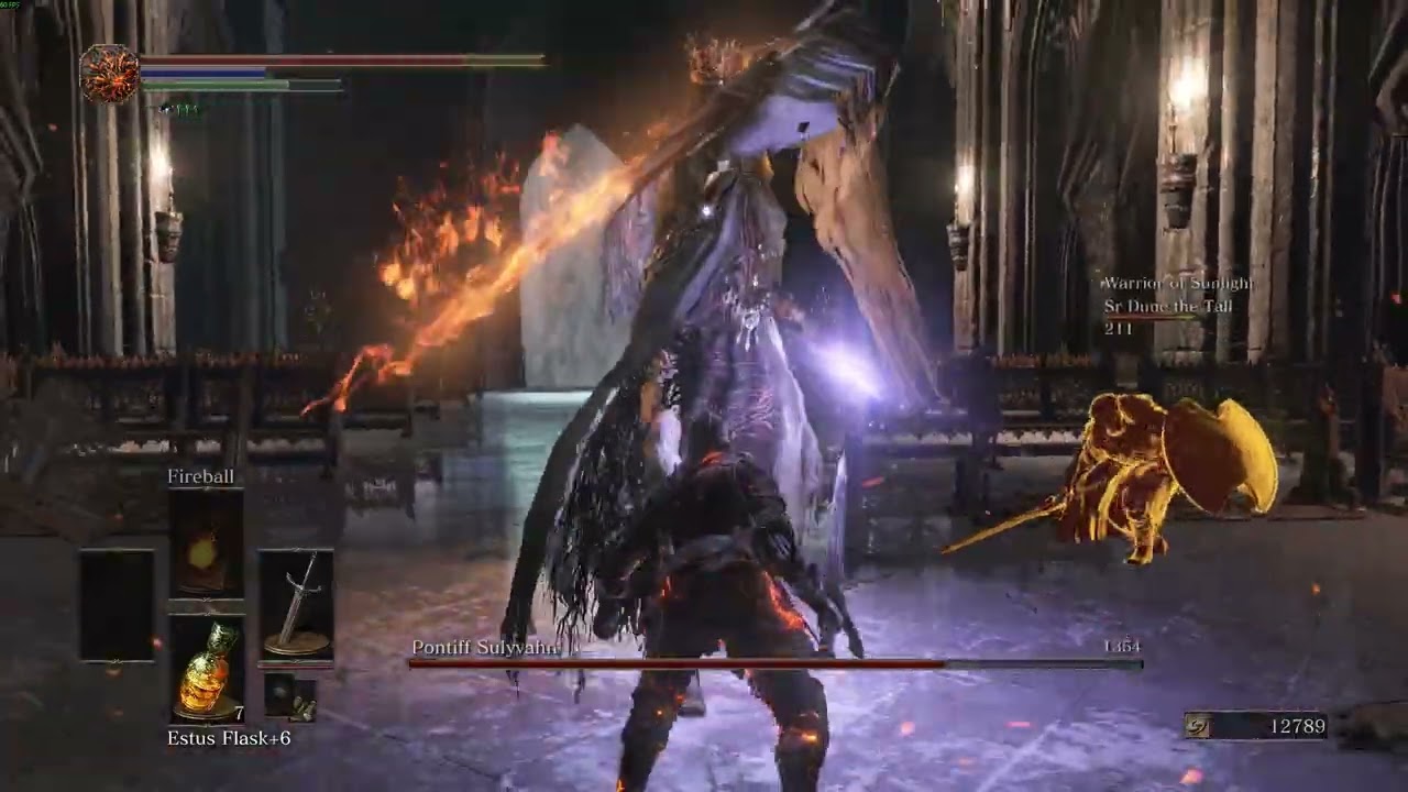 Pontiff Sulyvahn Boss Fight #darksouls3 CO-OP