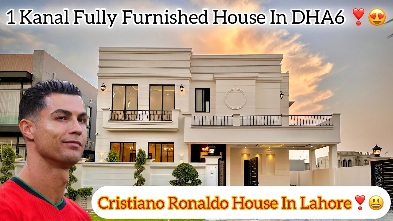 1 Kanal  Royal Victorian White House 🏠 | Semi Furnished | Full Basement | For Sale In DHA6 Lahore