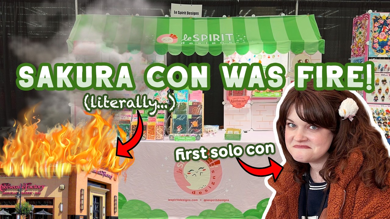 My First Solo Artist Alley at SAKURA CON 2025 - Selling Alone, Chaos & Fire?