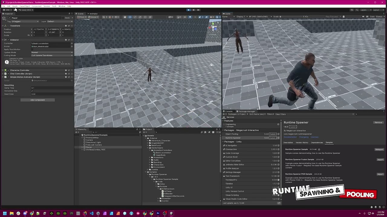 Runtime Spawner Tutorial Series - Intro Scene Setup