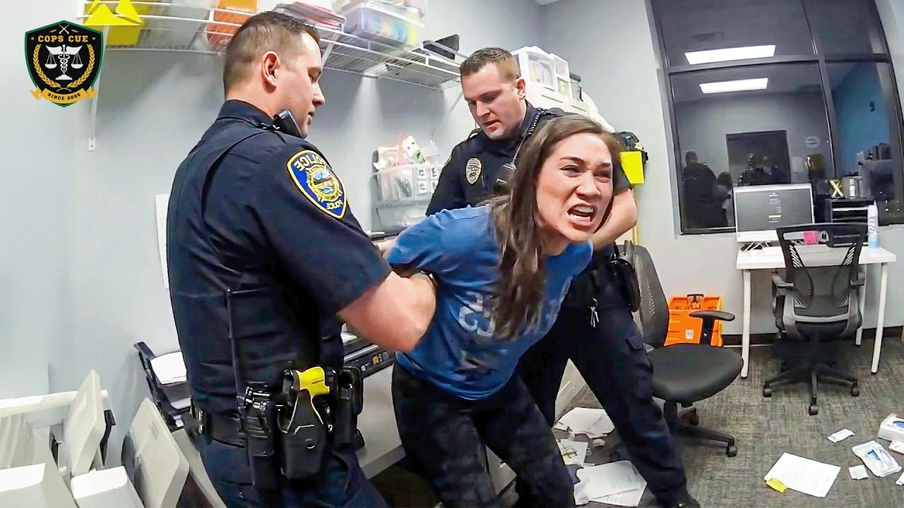 Drunk Karen Leaves Work With 4 Felonies After Attacking Her Boss | Karens Getting Arrested By Police