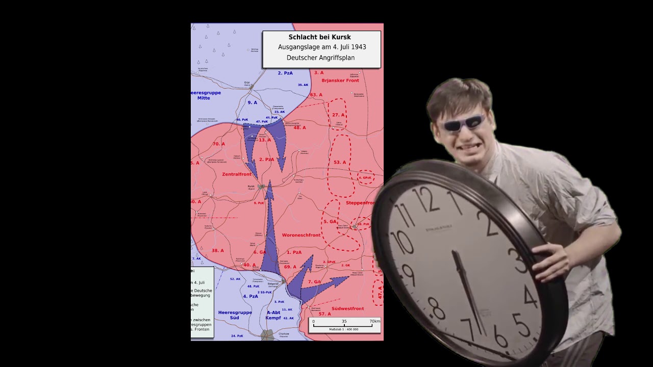 Filthy Frank advises the German High Command (1945 Colorized)