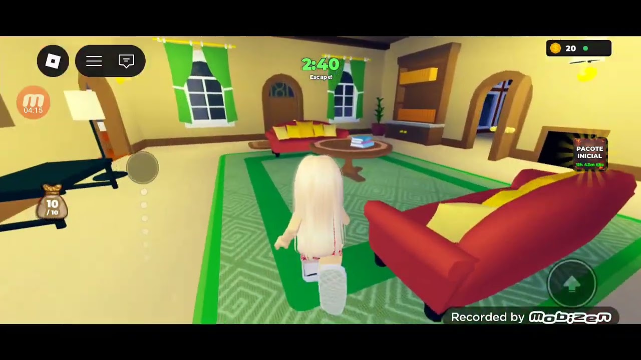 JOGANDO O JOGO DA COBRA COM A YASMIN NO ROBLOX