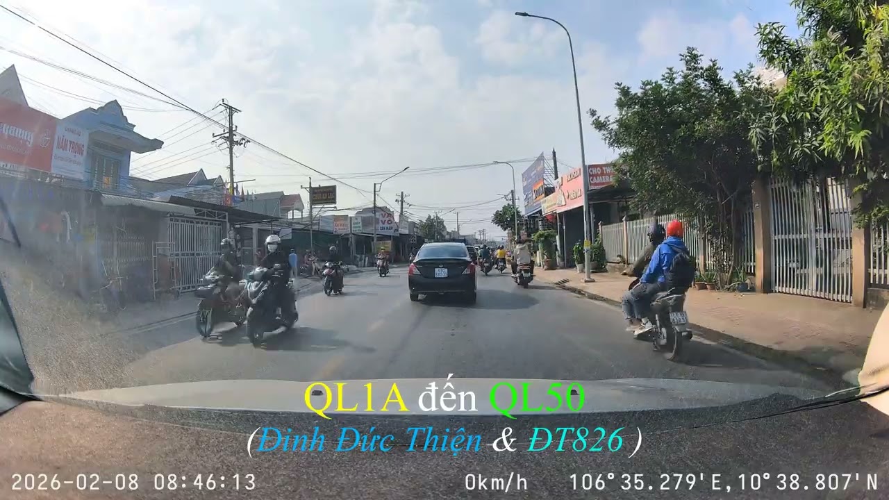 Đường Đinh Đức Thiện & ĐT826 - Nối QL1A với QL50!
