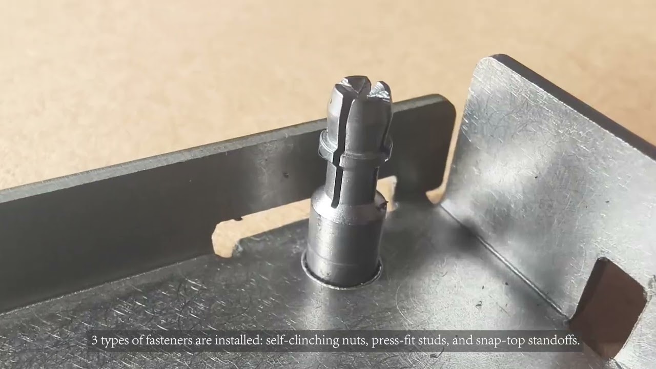 How to Install Self-Clinching Fasteners in Sheet Metal (Nuts, Studs & Standoffs)