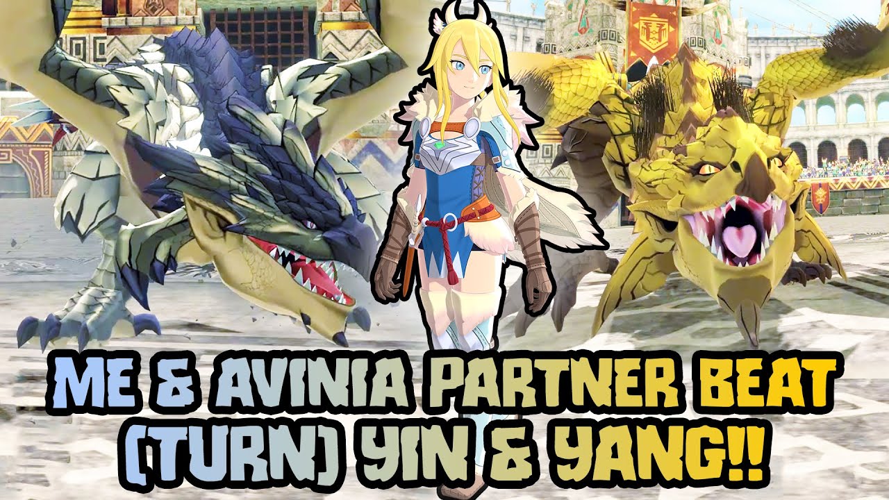 ME & AI AVINIA FINISHED (TURN) YIN AND YANG IN 59 TURNS OFFLINE COOP QUEST MONSTER HUNTER STORIES 2
