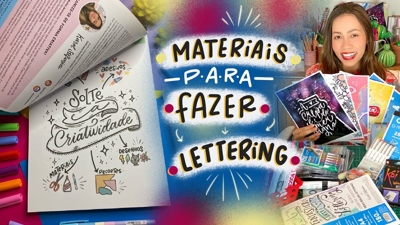 Materiais e produtos para fazer LETTERING | KAROL STEFANINI