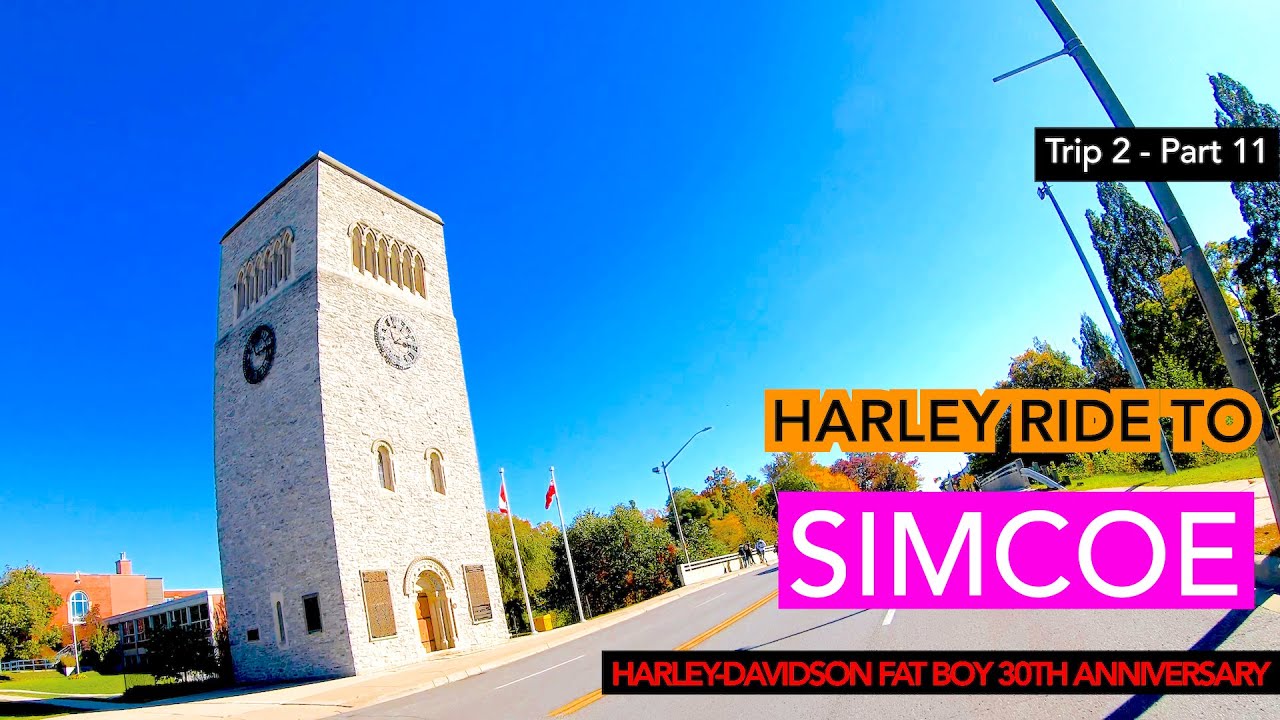 Trip 2 Part 11: Riding to Simcoe Ontario on Harley-Davidson Fat Boy 30th Anniversary, HD-S1E24