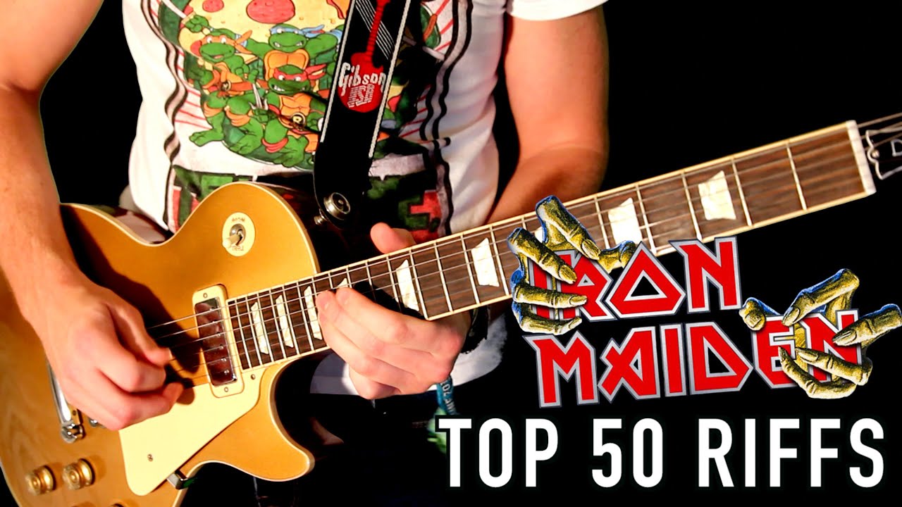 Top 50 Greatest Iron Maiden Guitar Riffs Medley