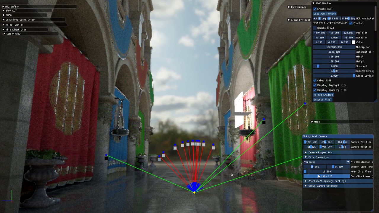 Screen Space Global Illumination (SSGI) WIP 1