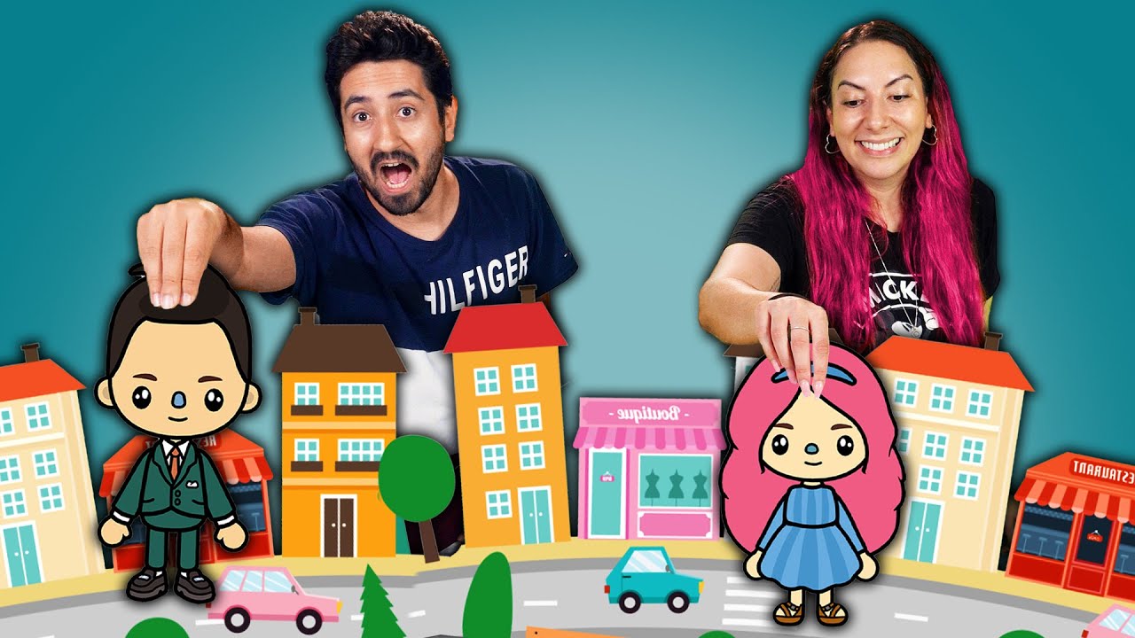 CRIAMOS UM TOCA LIFE DE PAPEL | Gabriel e Shirley 2.0