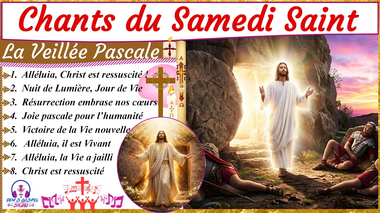 🎶✨ Chants du Samedi Saint &ndash; 🕯️Veill&eacute;e Pascale 🔔🌟 | P&acirc;ques 2026, #samedisaint, #p&acirc;ques2026
