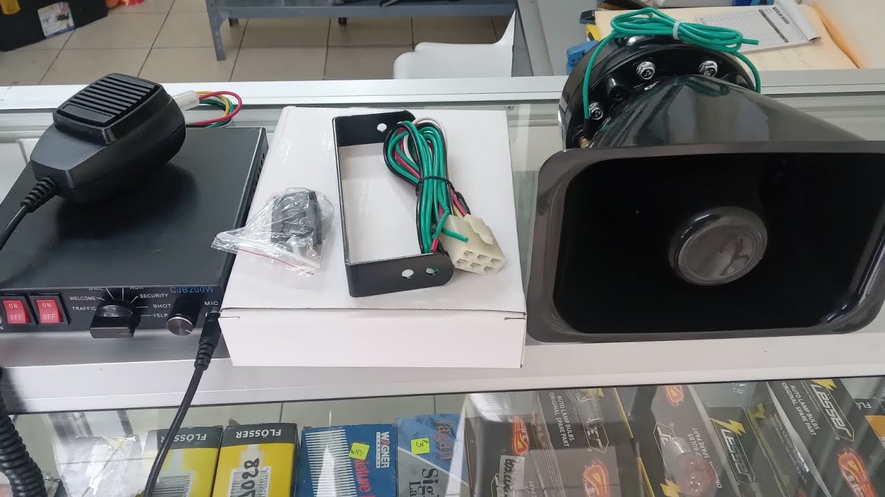 Como Conectar Una Sirena Policial de 200W Profesional. (Conexión y Prueba)