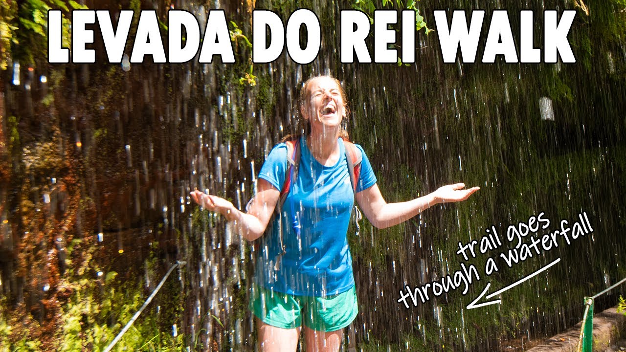 PR18 Levada do Rei walk behind a waterfall!