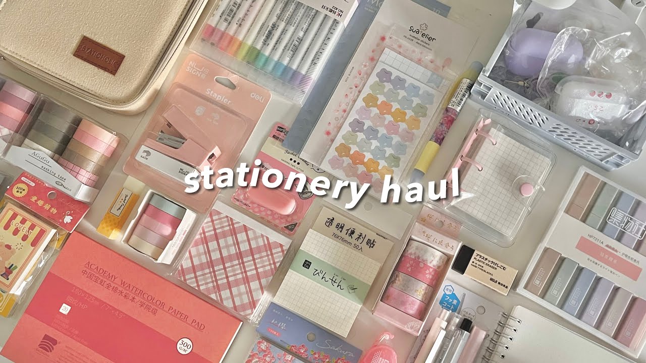 a huge 2022 stationery haul 🍡 | w/ stationery pal