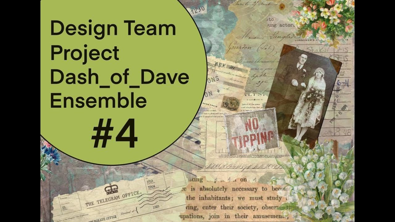 Ensemble #4 - design team project journal for Dash of Dave #DashofDave #stashofDave #digitals