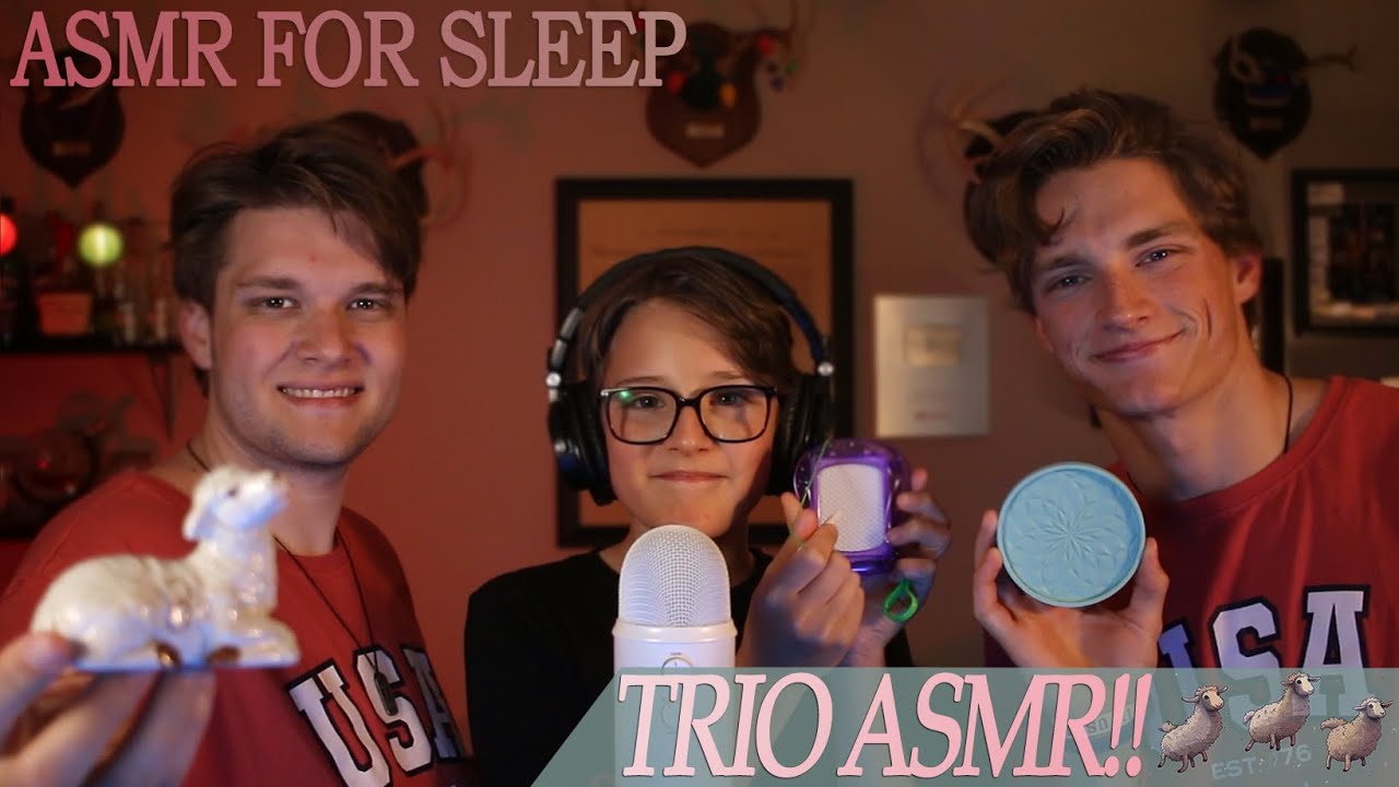 100% Sleep ASMR - (Three Triggers at Once)
