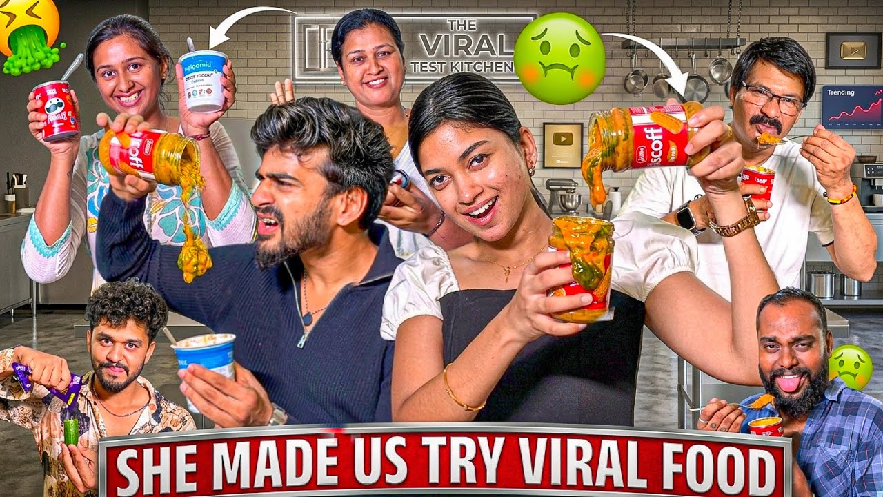 She made us Try Viral Food 🥲 | Samsameer_insta