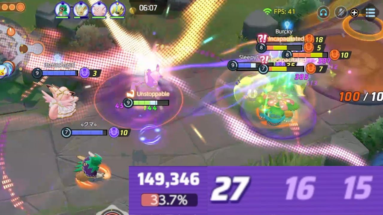 149K DAMAGE ON THUNDER PIKACHU | Pokemon Unite Trioq