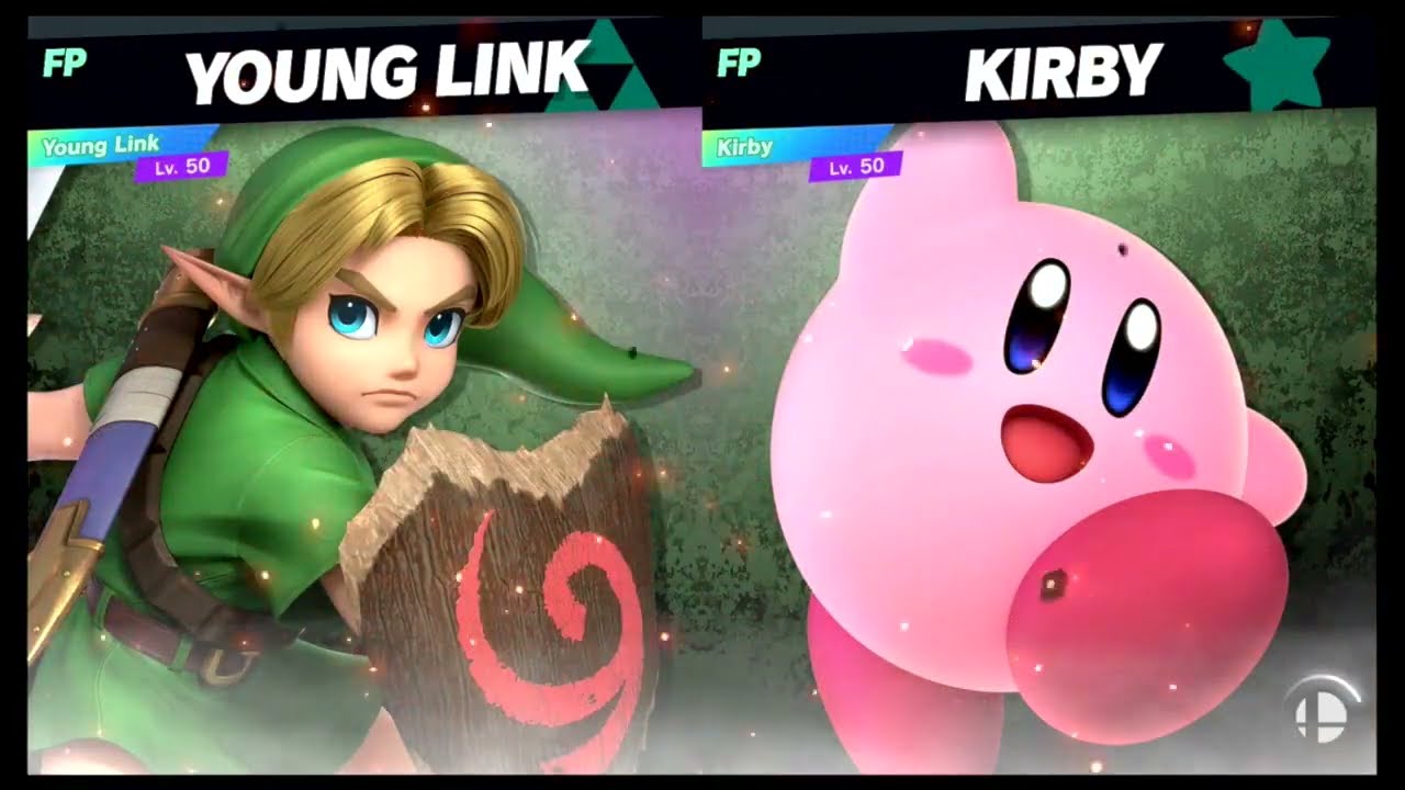 Super Smash Bros Ultimate Amiibo Fights – Young Link vs the World #6 Young Link vs Kirby