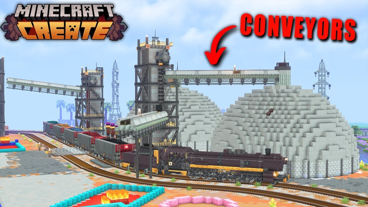 Проектирование цементного завода в Minecraft Create Mod