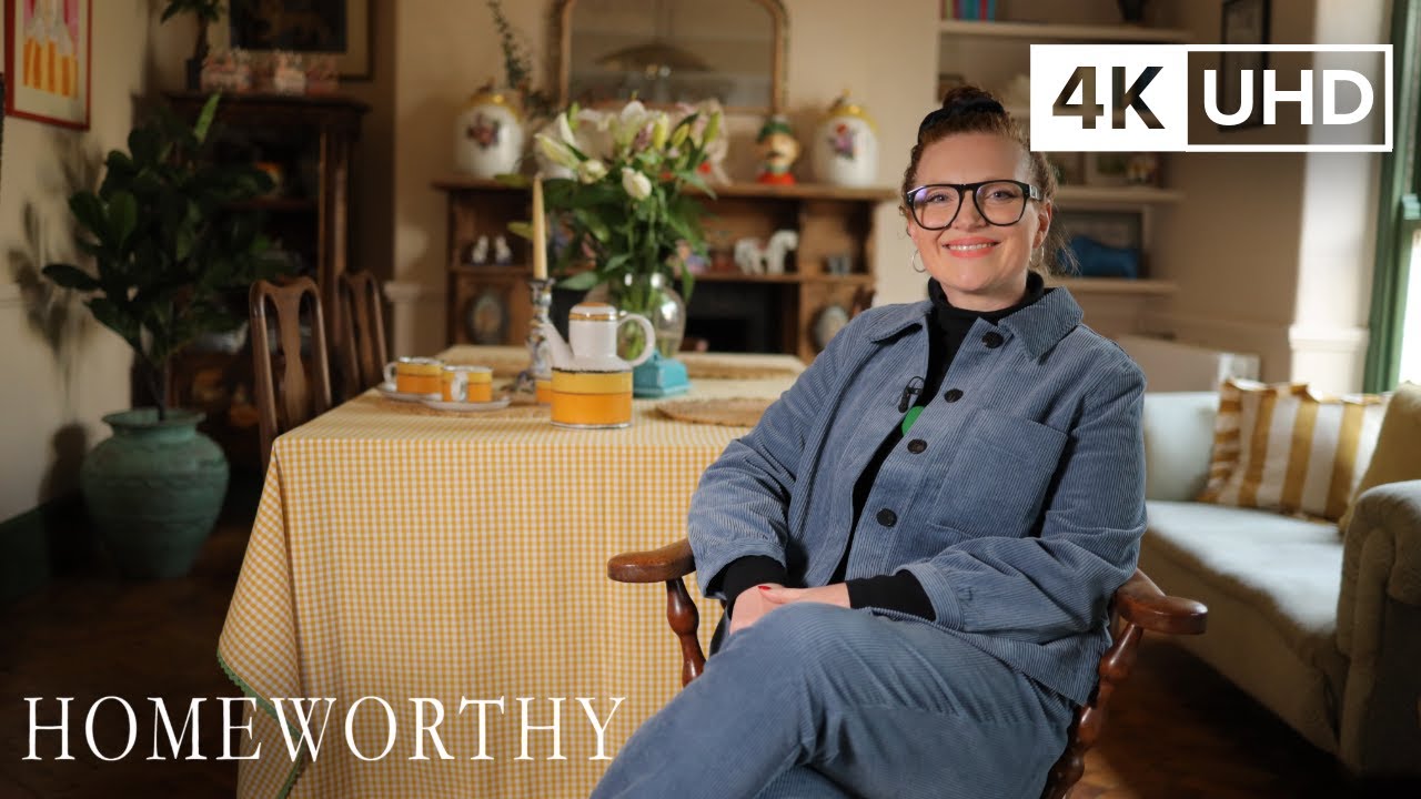 HOUSE TOUR | A Fabric Designer's Cheery and Whimsical English Countryside Home | 4K