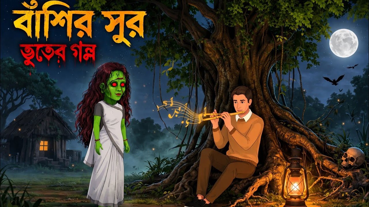 বাঁশির সুর | Bengali Fairy Tales Cartoon | Rupkothar Bangla Golpo | Thakumar Jhuli | ভূতের গল্প 