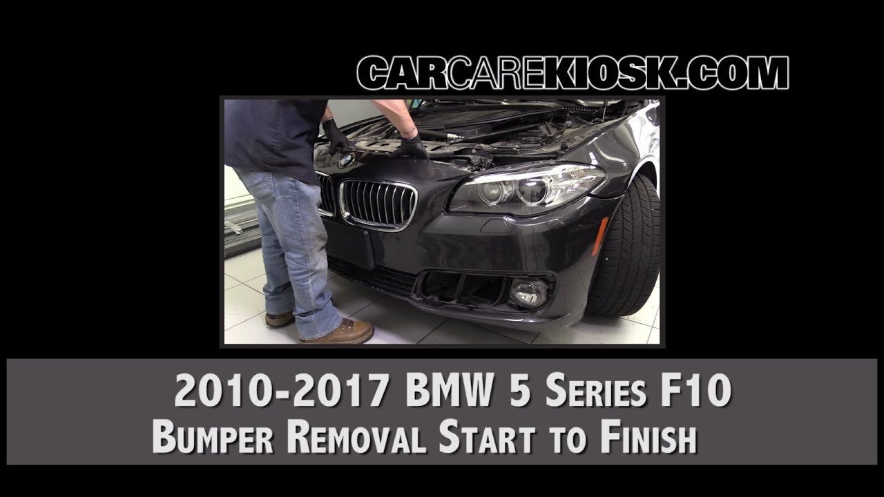 How to Remove the Bumper on a 2010-2017 BMW 5 Series F10