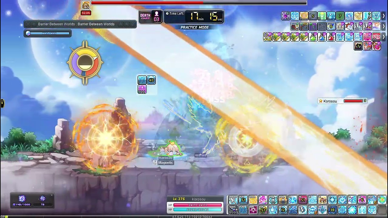 [Kronos] MapleStory Ice/Lightning Mage 60.7k HEXA Converted Legion Champion Hard Seren