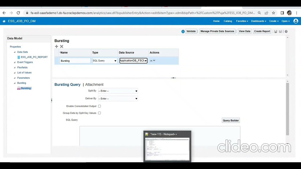 How to Create Bursting Reports in Oracle Fusion