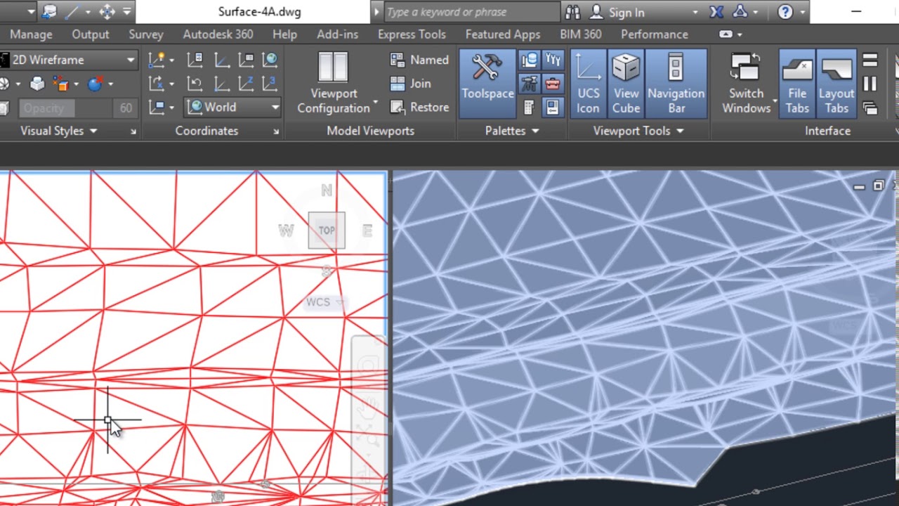 Curso AutoCAD Civil 3D - Etiquetas Curvas de nivel y edición de superficie, Swap Edge -Parte 19