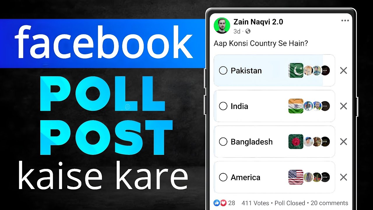 Facebook Poll Post Kaise Kare | How To Create A Poll On Facebook Page | Facebook Voting Post