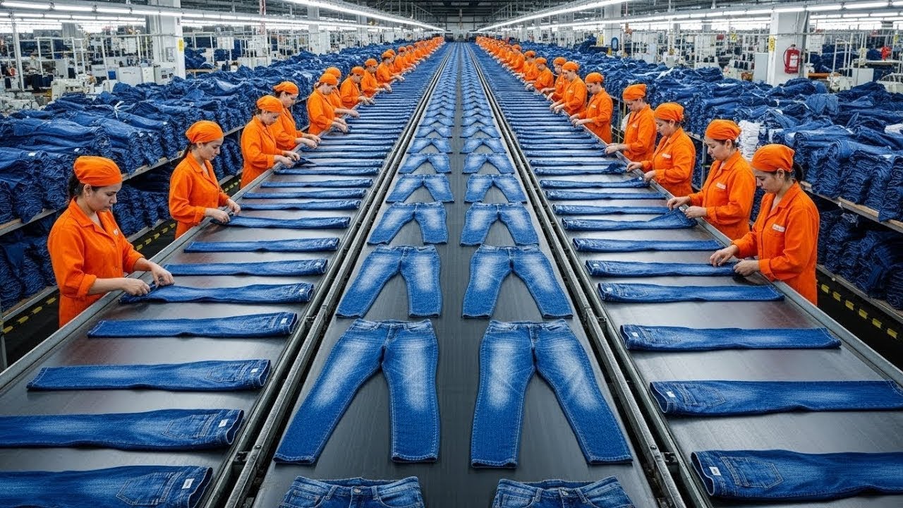 CÓMO se FABRICAN los JEANS 👖 | La INCREÍBLE FABRICACIÓN del PANTALÓN más USADO del MUNDO