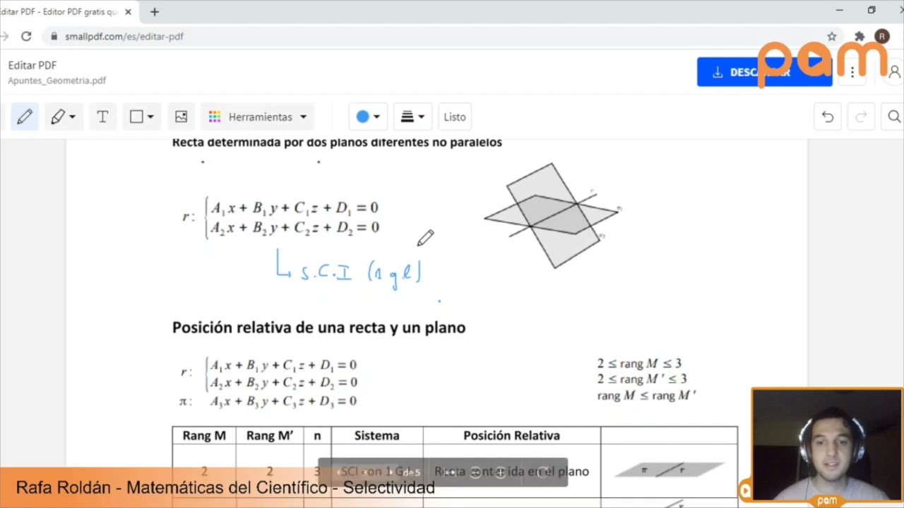 Curs Matem&agrave;tiques - Geometr&iacute;a | Selectivitat 2021
