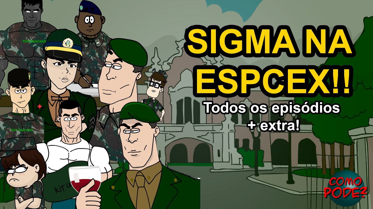 Soldado sigma aprovado na EsPCEx!! Todos os episódios + extra! 🍷🗿 #sigma #militar  #animation
