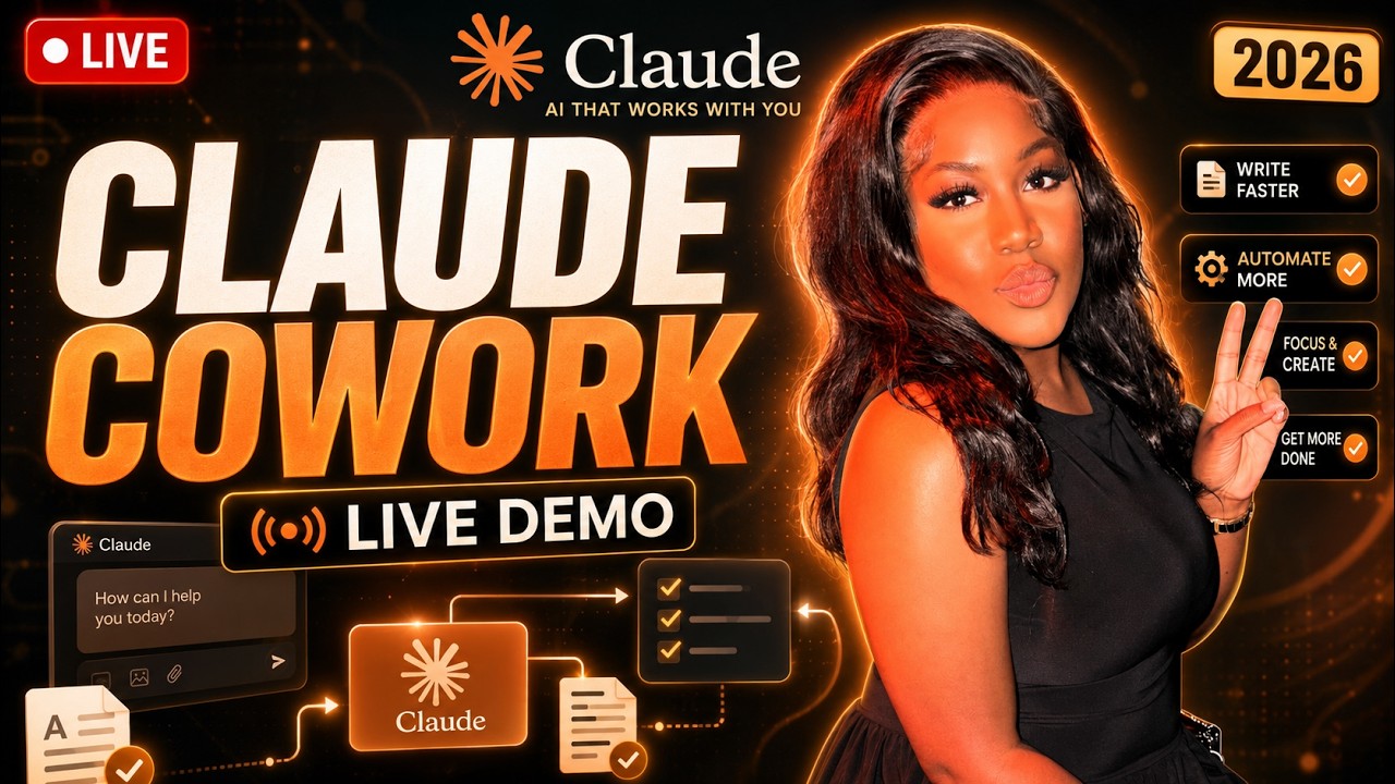 Claude Cowork LIVE Demo 2026 🤯 | Automate Your Work & Get More Done With AI